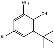 Phenol, 2-amino-4-bromo-6-(1,1-dimethylethyl)- Struktur