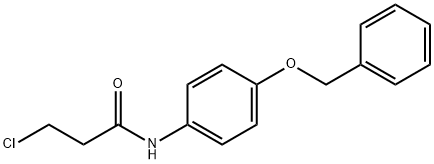 Propanamide, 3-chloro-N-[4-(phenylmethoxy)phenyl]- Struktur