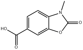 6-Benzoxazolecarboxylic acid, 2,3-dihydro-3-methyl-2-oxo- Struktur