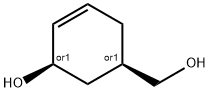 cis-5-Hydroxymethyl-cyclohex-2-enol Struktur