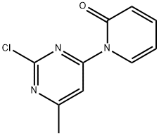 2-Chloro-4-(1H-pyridin-2-one)-6-methylpyrimidine Struktur