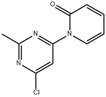 4-Chloro-2-methyl-6-(1H-pyridin-2-one)pyrimidine Struktur