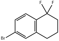 Naphthalene, 6-bromo-1,1-difluoro-1,2,3,4-tetrahydro- Struktur