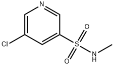 3-Pyridinesulfonamide, 5-chloro-N-methyl- Struktur