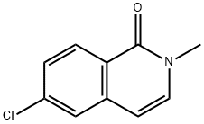 6-chloro-2-methylisoquinolin-1(2H)-one Struktur