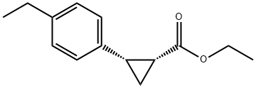 ethyl 2-(4-ethylphenyl)cyclopropane-1-carboxylate Struktur