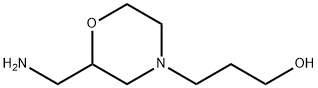 4-Morpholinepropanol, 2-(aminomethyl)- Struktur