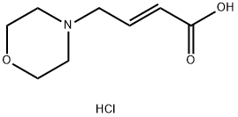 2-Butenoic acid, 4-(4-morpholinyl)-, hydrochloride (1:1), (2E)- Struktur