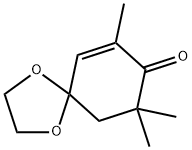 1,4-Dioxaspiro[4.5]dec-6-en-8-one, 7,9,9-trimethyl- Struktur