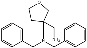 3-?Furanmethanamine, 3-?[bis(phenylmethyl)?amino]?tetrahydro- Struktur