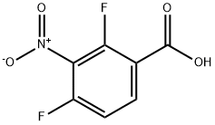 Benzoic acid, 2,4-difluoro-3-nitro- Struktur