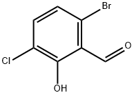 Benzaldehyde, 6-bromo-3-chloro-2-hydroxy- Struktur