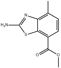 methyl 2-amino-4-methyl-1,3-benzothiazole-7-carboxylate Struktur