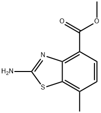 methyl 2-amino-7-methyl-1,3-benzothiazole-4-carboxylate Struktur