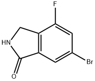 1H-Isoindol-1-one, 6-bromo-4-fluoro-2,3-dihydro- Struktur