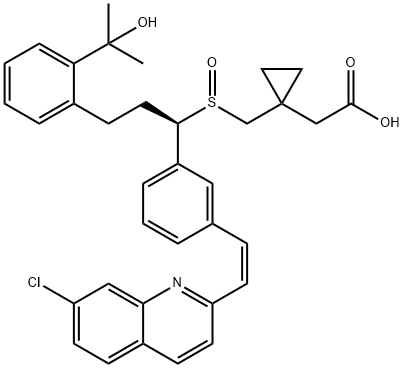 cis-Montelukast Sulfoxide Struktur