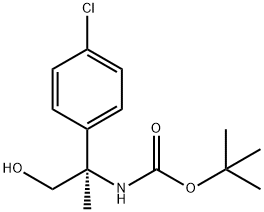 Carbamicacid,N-[(1R)-1-(4-chlorophenyl)-2-hydroxy-1-methylethyl]-,1,1-dimethylethyleste Struktur