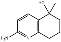 2-Amino-5-methyl-5,6,7,8-tetrahydroquinolin-5-ol Struktur