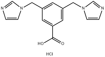 3,5-bis((1H-imidazol-1-yl)methyl)benzoic acid，hydrogen chloride Struktur