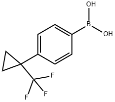 Boronic acid, B-[4-[1-(trifluoromethyl)cyclopropyl]phenyl]- Struktur