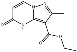 Pyrazolo[1,5-a]pyrimidine-3-carboxylic acid, 4,5-dihydro-2-methyl-5-oxo-, ethyl ester Struktur