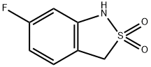 2,1-Benzisothiazole, 6-fluoro-1,3-dihydro-, 2,2-dioxide Struktur