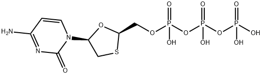 3TCTP (Lamivudine-5'-triphosphate) (aqueous solution) Struktur