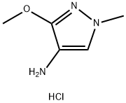 1H-Pyrazol-4-amine, 3-methoxy-1-methyl-, hydrochloride (1:1) Struktur