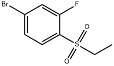 Benzene, 4-bromo-1-(ethylsulfonyl)-2-fluoro- Struktur