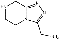 (5,6,7,8-Tetrahydro-[1,2,4]triazolo[4,3-a]pyrazin-3-yl)methanamine Struktur