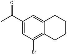 Ethanone, 1-(4-bromo-5,6,7,8-tetrahydro-2-naphthalenyl)- Struktur