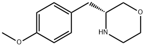 Morpholine, 3-[(4-methoxyphenyl)methyl]-, (3R)- Struktur