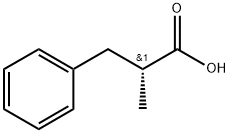 (2R)-2-methyl-3-phenylpropanoic acid Struktur