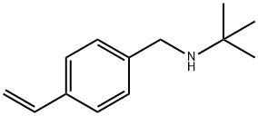 Benzenemethanamine, N-(1,1-dimethylethyl)-4-ethenyl- Struktur