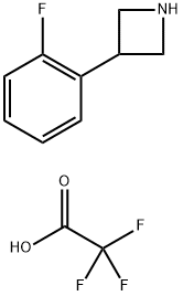 3-(2-fluorophenyl)azetidine, trifluoroacetic acid Struktur