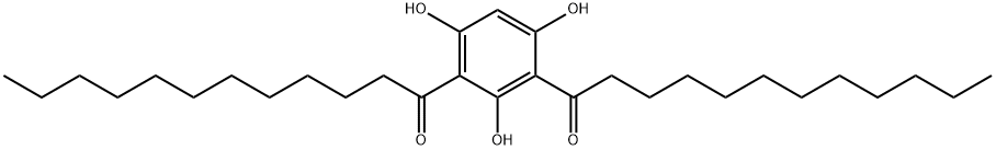 1,1''-(2,4,6-Trihydroxy-1,3-phenylene)bis(dodecan-1-one) Struktur