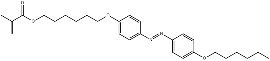 2-PROPENOIC ACID, 2-METHYL-, 6-[4-[[4-(HEXYLOXY)PHENYL]AZO]PHENOXY]HEXYL ESTER, (E)- (9CI) 結(jié)構(gòu)式