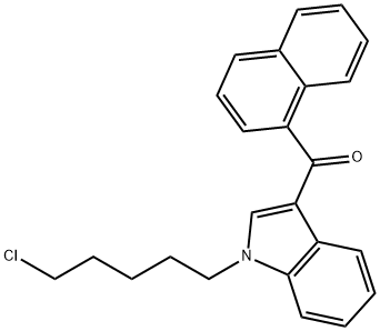 JWH 018 N-(5-chloropentyl) analog Struktur