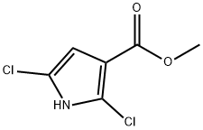 1H-Pyrrole-3-carboxylic acid, 2,5-dichloro-, methyl ester Struktur