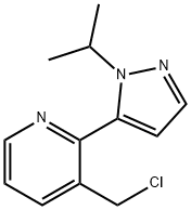 3-(chloromethyl)-2-(1-isopropyl-1H-pyrazol-5-yl)pyridine Struktur