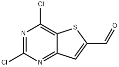 2,4-dichlorothieno[3,2-d]pyrimidine-6-carbaldehyde Struktur