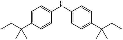 Benzenamine, 4-(1,1-dimethylpropyl)-N-[4-(1,1-dimethylpropyl)phenyl]- Struktur