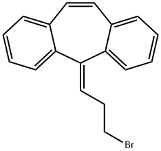 5H-Dibenzo[a,d]cycloheptene, 5-(3-bromopropylidene)- Struktur