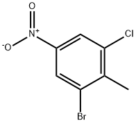 1-bromo-3-chloro-2-methyl-5-nitrobenzene Struktur