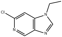 6-chloro-1-ethyl-1H-imidazo[4,5-c]pyridine Struktur