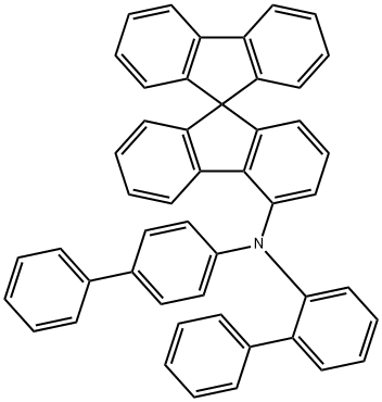 N-(聯(lián)苯-2-基)-N-(聯(lián)苯-4-基)-9,9'-螺二芴基-4-胺 結(jié)構(gòu)式