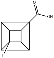 (2R,3R,4S,5S)-4-Fluorocubane-1-carboxylic acid Struktur