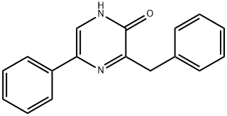 2(1H)-Pyrazinone, 5-phenyl-3-(phenylmethyl)- Struktur