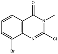 4(3H)-Quinazolinone, 8-bromo-2-chloro-3-methyl- Struktur