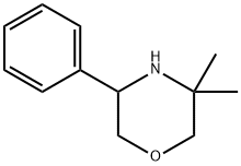 Morpholine, 3,3-dimethyl-5-phenyl Struktur